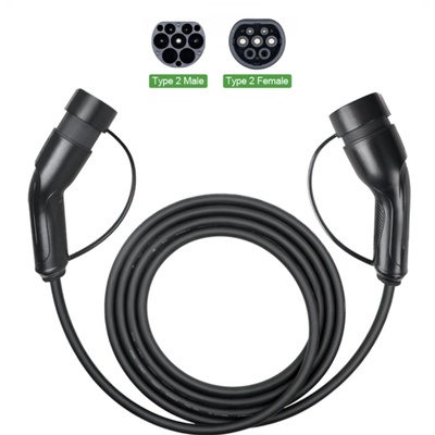 Omnyx Кабел за зареждане на електрически превозни средства тип 2, 3, 6kW, 5м