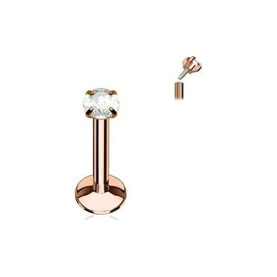 Šperky4U piercing do brady zlacený LB01081RD-1206