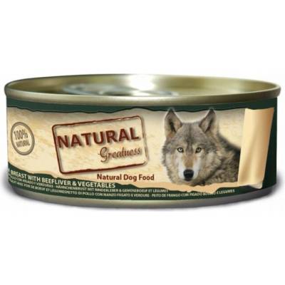 Natural Greatness kuřecí prsahov.játrazelenina pro psy156 g