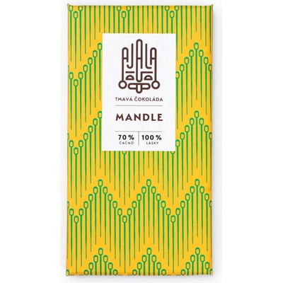 Ajala Čokoláda mandle 70 % kakaa BIO 45 g