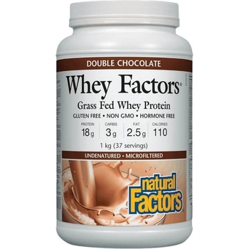 Natural Factors Whey Factors® Grass Fed Whey Protein | Chocolate [1000 грама] Шоколад