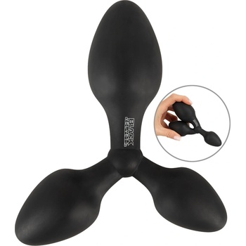 Black Velvets Training Triple Butt Plug Black