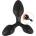 Black Velvets Training Triple Butt Plug Black