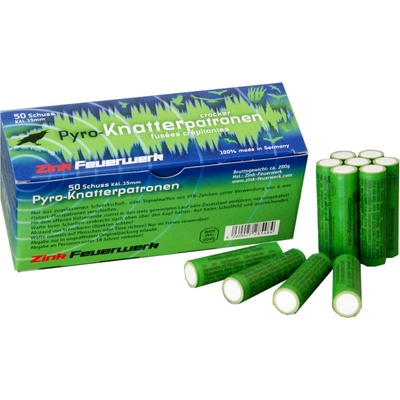 Zink Feuerwerk Pyro světlice Zink Knatterpatronen Silber 50 ks
