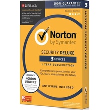 Norton Security Deluxe 3 lic. 12 mes.