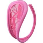 SuperLove Invisible Strapless C String Transparent Floral Lace Pink