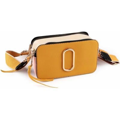 Dámská kabelka crossbody 20x11 cm 1 hořčicová