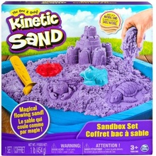 Spin Master Kinetic Sand kinetický piesek fialová s 3 formičkami 454 g