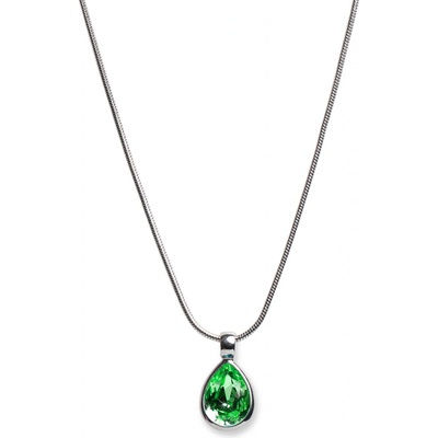 Oliver Weber Slušivý náhrdelník so zeleným kryštálom Swarovski 11022 214