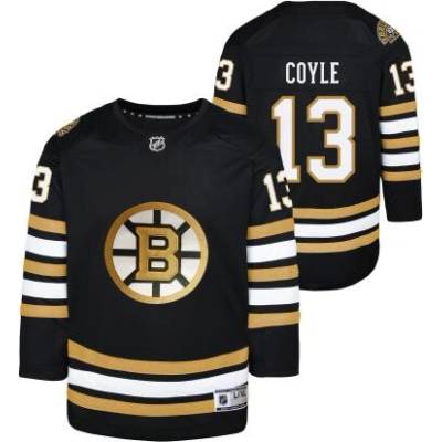 Fanatics Branded Boston Bruins detský hokejový dres Charlie Coyle 13 black 100th Anniversary Premier Breakaway Jersey
