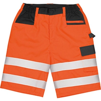 Result Unisex bezpečnostné kraťasy R328X Fluorescent Orange