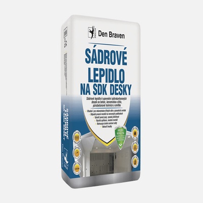 Den Braven Sádrové lepidlo na SDK desky, pytel 20 kg, bílé