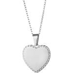 HARAHU Колие RU-34227 Heart - Сребърен KP34227