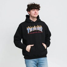Thrasher FLAME Logo hoodie black/blue