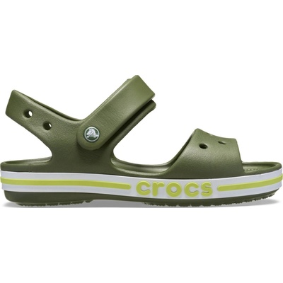 Crocs BAYABAND T Khaki Světle zelená Bílá