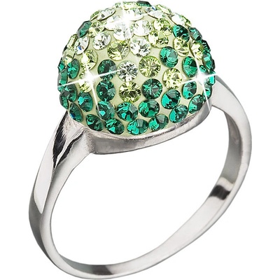 Pavona prsten se Swarovski Elements 35013.3 EMERALD