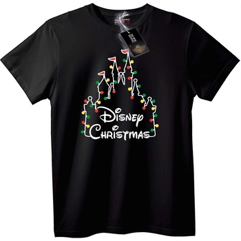 NOONEBRAND Тениска Disney Коледен замък - 2XL, Black