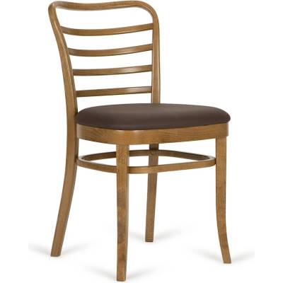 Paged Classic A-8291 Seat Uph Back Wood buk morený / látka kat. 4