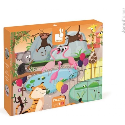 Janod hmatové puzzle deň v zoo