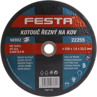 Festa Kotouč řezný 230 x 1.6 x 22.2 mm 22255