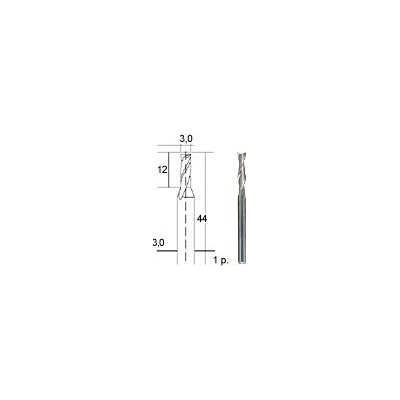PROXXON 28761 Tvrdokovová spirálová fréza -3mm