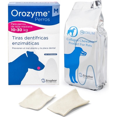 Orozyme 2 x 141 g Средни закуски за кучета Orozyme Strips