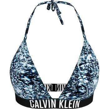 Calvin Klein KW0KW02854 Triangle bikini top - Blue (Glitched Marble Aop)