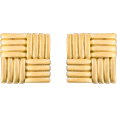 Franco Bene Čtvercové náušnice pozlacené 1581