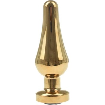 Passion labs Метално дилдо Butt Plug "X FUN GOLD BLACK" 11.8 см. Размер-M