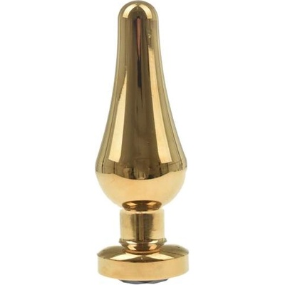 Passion labs Метално дилдо Butt Plug "X FUN GOLD BLACK" 11.8 см. Размер-M