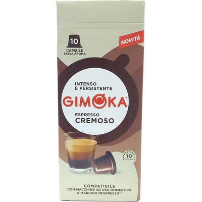 Gimoka Cremoso kapsule Nespresso 10 ks