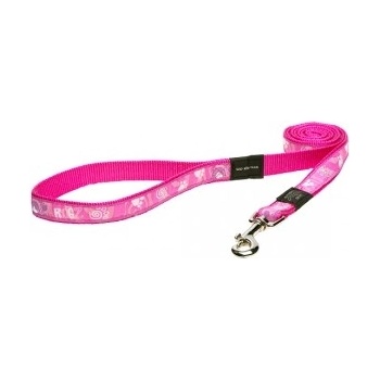 Rogz Fancy Dress Paw Lead Medium-Повод за кучета , лапички 16мм/-1, 4 м. розов