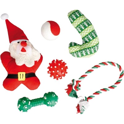 Karlie-Flamingo Vánoční hračky pro psa set 6 ks