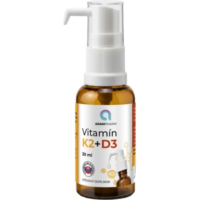 Adampharm Vitamín K2+D3 kvapky 30 ml