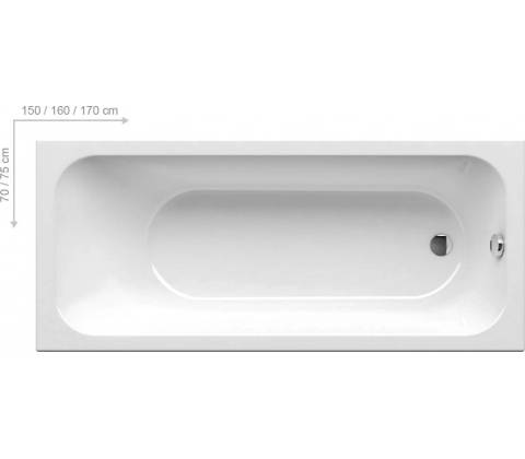 Ravak Chrome 170 x 75 cm C741000000