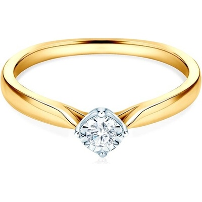 Savicki Zásnubný prsteň dvojfarebné zlato diamant SAVR73478 YW
