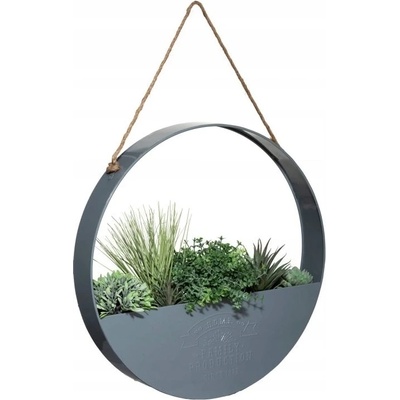 Atmosphera Umělé rostliny, průměr 44 cm, závěsná dekorace v kovovém krytu