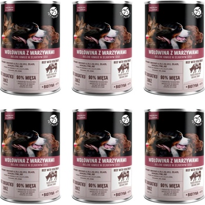 PetRepublic Adult Medium & Large Hovězí se zeleninou 6 x 1250 g
