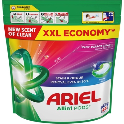 Ariel Капсули Ariel Цветна торбичка 44 бр