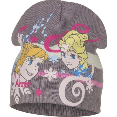 čepice Frozen II Anna a Elsa hnědá