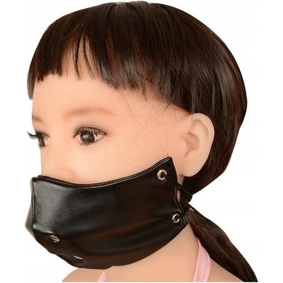 bdsm bondage shop BDSM maska z PU kůže na nos pusu a bradu Provedení s dildem