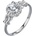 Silenti Jewelry Сребърен пръстен "Аура" - 6 - 52мм (16.6мм диам. )