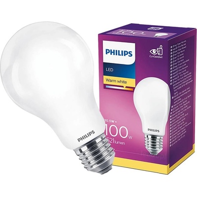 Philips LED žárovka LED E27 A60 10,5W = 100W 1521lm 2700K Teplá bílá 300° Classic
