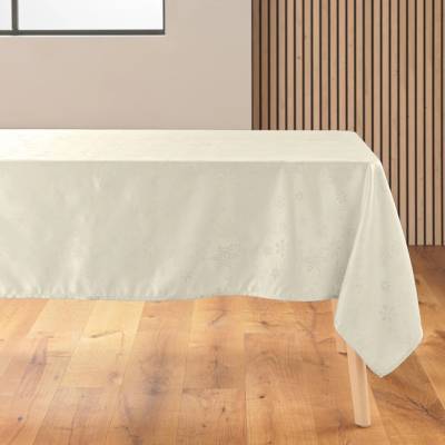 Douceur d'intérieur Flocons žakárový vánoční ubrus 140x300 cm zlatý
