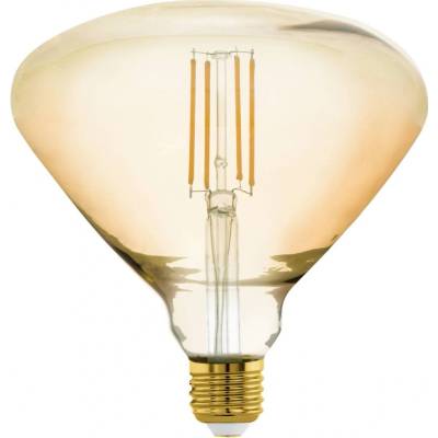 Eglo Retro stmievateľná filamentová LED žiarovka, E27, BR150, 4,5 W, 470lm, 2200K, teplá biela, jantárová