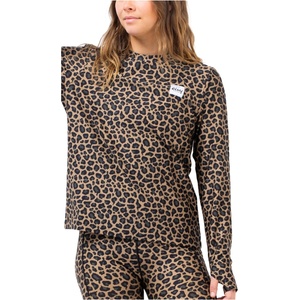Eivy Дамска долна блуза с дълъг ръкав Eivy Women's Versa Loose Fit Top Longsleeve - Leopard - размер XS (114-3624-0212)