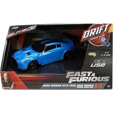 Jada RC drift Nissan GT R R35 Ben Sopraod Toys Rýchlo a zbesilo 1:24
