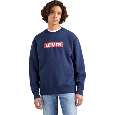 Levi's T3 Relaxed Graphic Crew tmavo modrá