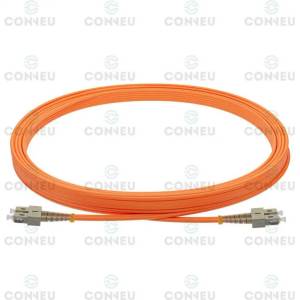 Conneu SC-SC дуплексна пач корда, мултимод OM2, 3 мм. , оранжева, Conneu (20 м) (CNFJ-SCSCOM2DOR3mm-20)