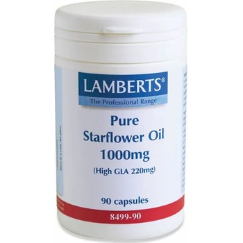 LAMBERTS ЛАМБЕРТС НАТУРАЛНО МАСЛО ОТ ПОРЕЧ 1000МГ 90 КАПС / lamberts pure starflower oil 90caps